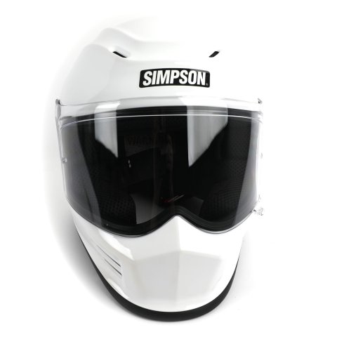 Simpson Speed Bandit Series Helmets SPBS1 Helmet, Bandit, Full Face, White, Gloss Finish, Small, Each