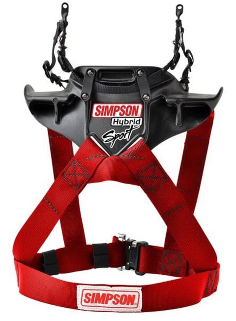 Simpson Racing Head and Neck Restraint Systems HSSML11PAR HY Sport Small PA RED