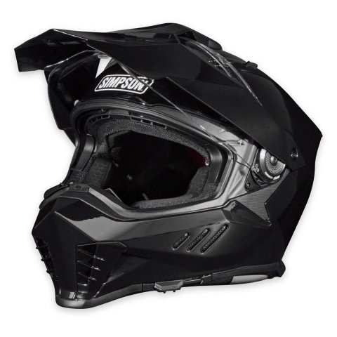 Simpson Xcursion Bandit Helmets XB2MD Helmets, Bandit, Full Face, Gloss Black, DOT/ECE-Approved, Medium, Each