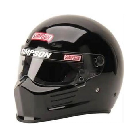 Simpson SA2020 Super Bandit Series Helmets 7210052 Helmet, Bandit, Full Face, Gloss Black, Snell SA2020, 2X-Large, Each