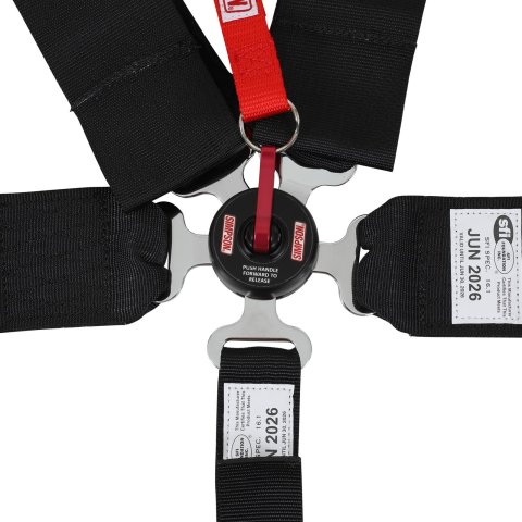 Simpson Racing Harnesses 29112BKH LCL 55" LAP WA 5PT PD HN BLK