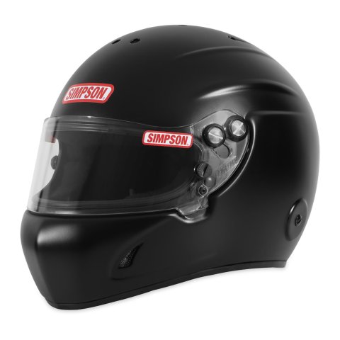 Simpson Devil Ray 3.0 Composite Helmets 7870018 Helmets, Composite, Full Face, Matte Black, Snell SA2020, Small, Each