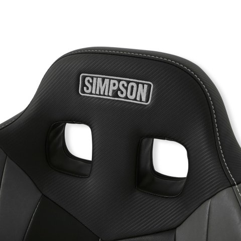 Simpson Pro Sport Off-Road Suspension Seats S107-305 Powersports Seat, Seat, Front Bucket, Vinyl, Black/Charcoal/Gray, Each