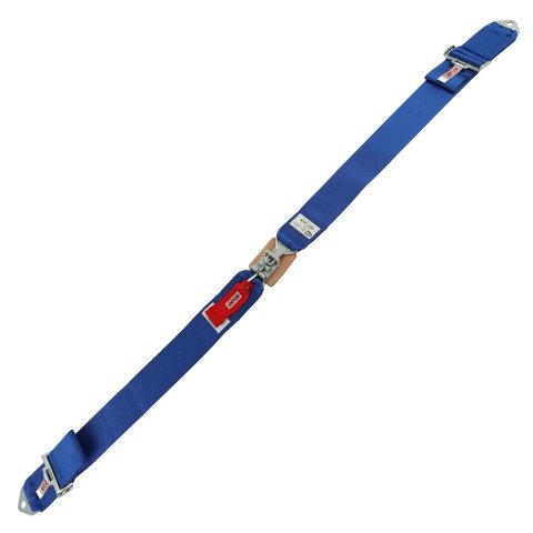 Simpson Latch & Link Lap Belts 2-Point Harness 29004BL Harness, Belt, Latch, Bolt-In, Floor, Blue, Each