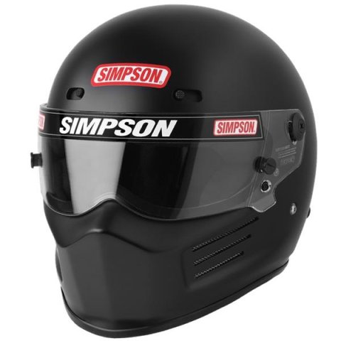 Simpson SA2020 Super Bandit Series Helmets 7210028 Helmet, Bandit, Full Face, Matte Black, Snell SA2020, Medium, Each