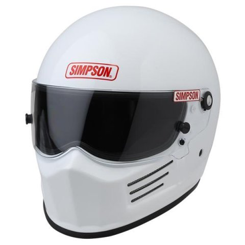 Simpson SA2020 Super Bandit Series Helmets 7210031 Helmet, Bandit, Full Face, Gloss White, Snell SA2020, Large, Each