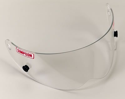 Simpson Replacement Helmet Shields 89400A Shield, Super Bandit Series, Clear, Each