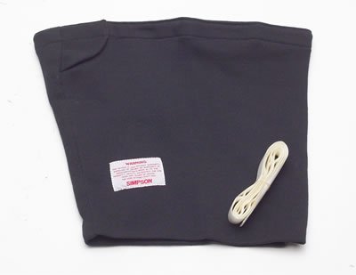 Simpson Helmet Skirts 23014C Skirt, Outer, SFI 3.3/5, Carbon, Black, Large Face Opening, Each
