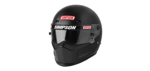 Simpson SA2020 Super Bandit Series Helmets 7210022 Helmet, Bandit, Full Face, Gloss Black, Snell SA2020, Medium, Each