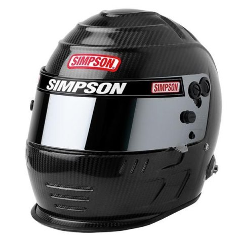 Simpson SA2020 Carbon Speedway Shark Series Helmets 770738C Helmet, Shark, Full Face, Gloss Fiber, Snell SA2020, Large, Each