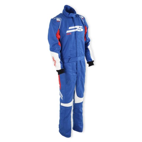 Simpson Airspeed Racing Suits AS05121 Driving Suit, Airspeed, One-piece, Double Layer, Nomex, Alloy/Orange/White, SFI 3.2A/5, Men's Small, Each