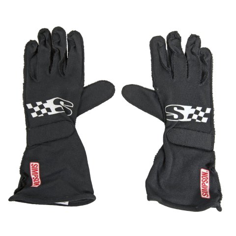 Simpson Super Sport Gloves SSLK Driving Gloves, Sport, Double Layer, Nomex®, Red, SFI 3.3/1, Large, Pair