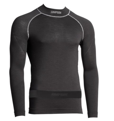 Simpson Racing Base Layer T-Shirts 20193MLK T-Shirts, PROFIT BASE LAYER TOP M/L BLACK