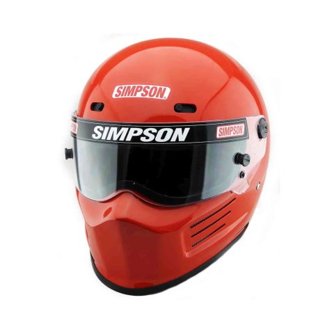 Simpson SA2020 Super Bandit Series Helmets 7210014 Helmet, Bandit, Full Face, Gloss Red, Snell SA2020, Small, Each