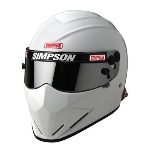 Simpson SA2020 Diamondback Series Helmets 7297381 Helmet, Diamondback, Full Face, Gloss White, Snell SA2020, Large, Each