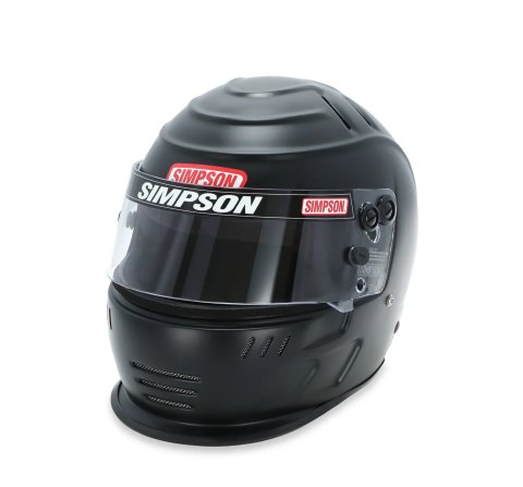 Simpson SA2020 Speedway Shark Series Helmets 7707348 Helmet, Shark, Full Face, Matte Black, Snell SA2020, X-Large, Each