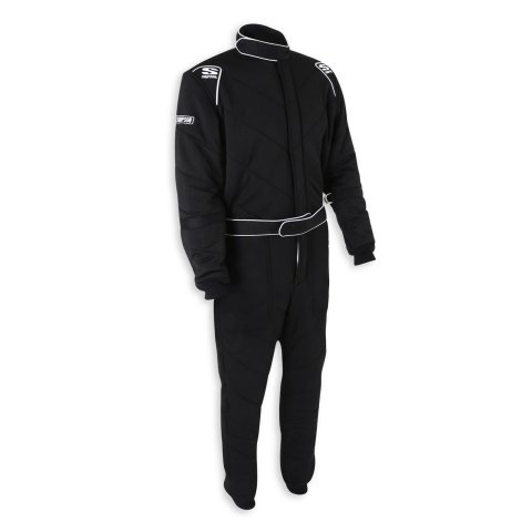 Simpson 5G SFI 15 Suits 4902451 Driving Suit, Drag 5G, Men's X-Large, Multiple Layer, 1-Piece, Nomex, Black, 3.2A/15, Each