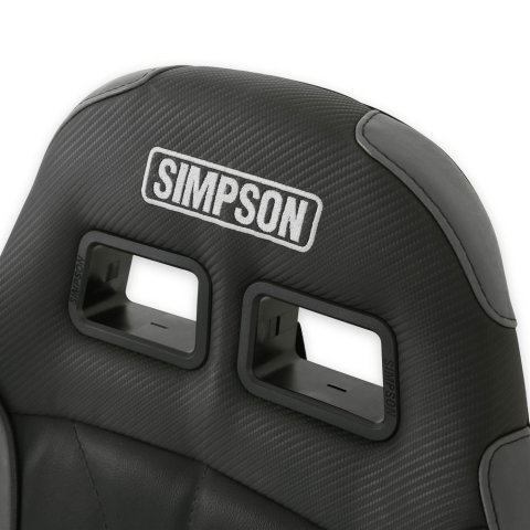 Simpson Vortex II Off-Road Suspension Seats S104-305-2 Powersports Seats, Offroad, Suspension, Vinyl, Black/Charcoal, Pair