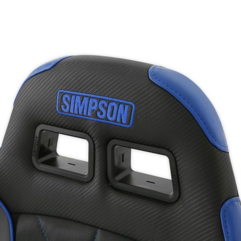 Simpson Vortex II Off-Road Suspension Seats S104-307-2 Powersports Seats, Offroad, Suspension, Vinyl, Black/Blue, Pair