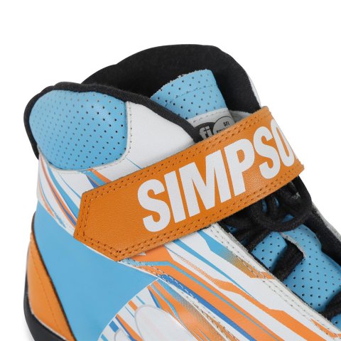Simpson DNA X2 Driving Shoes DX2850N Shoes, X2, Mid-top, Nomex® Liner, Leather Outer, Nitro, SFI 3.3/5, US Mens Size 8 1/2, Pair
