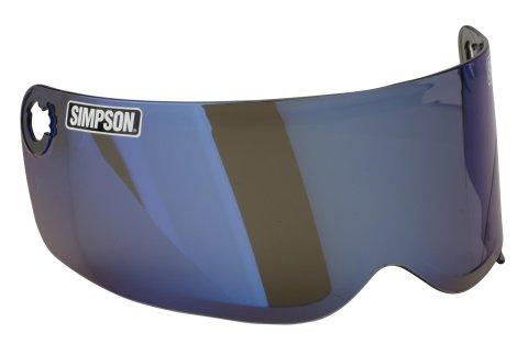 Simpson Replacement Helmet Shields 89203MBC Shields, Replacement, Iridium, Anti-fog Coating, Designed To Fit Medium To 2X-Large Helmets, Each