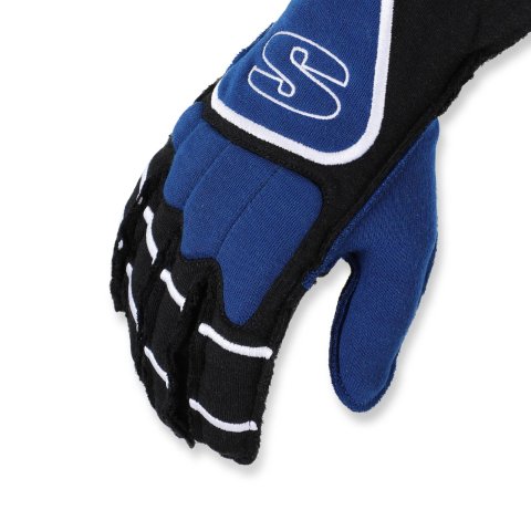 Simpson DNA Driving Gloves DGXB Gloves, DNA, Double Layer, Nomex®, Black/Blue, SFI 3.3/5, X-Large, Pair