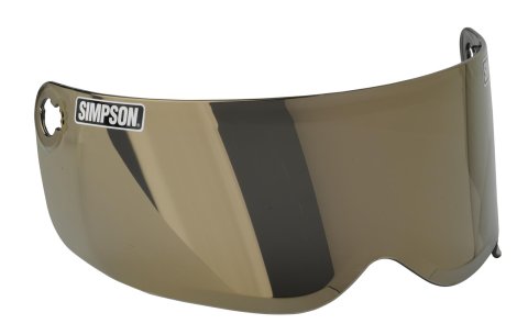Simpson Replacement Helmet Shields 89206MA Shields, Replacement, Mirror Gold, Anti-fog Coating, Designed To Fit X-Small and Small Helmets, Each