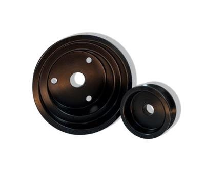 JET Underdrive Pulley Kits 90139 Crankshaft Pulley, Underdrive, Billet Steel, Black, Nissan, 240SX, Each