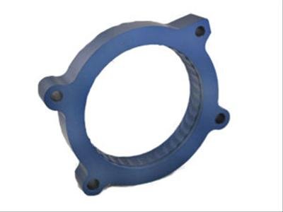 JET Powr-Flo Throttle Body Spacers 62143 Spacer, Powr-Flo, Aluminum, Blue Anodized, Cadillac, Chevrolet, GMC, Hummer, 5.3/6.0/6.2L, Each