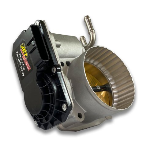 JET Powr-Flo Throttle Bodies 76150 Body, Powr-Flo, Multi-Port Injection, Drive-By-Wire, 77.20mm, Cast Aluminum, Natural, Infiniti, Nissan, Each