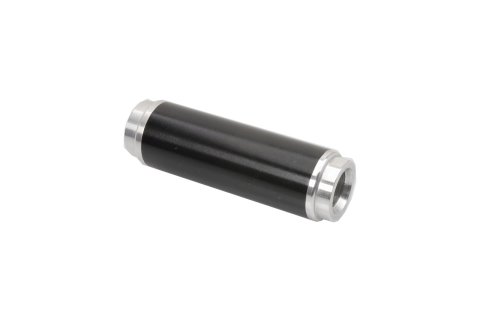 JET Powr-Flo Inline 100 Microns Fuel Filter with -10 AN O-ring Inlet Size 34170GB Assembly micron s/s filter Black