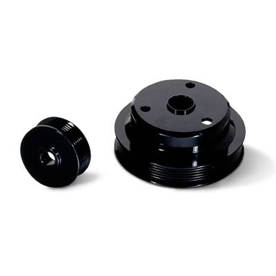 JET Underdrive Pulley Kits 90112 Set, Serpentine, Steel, Black, Chevy, GMC, 7.4L, 454, Set