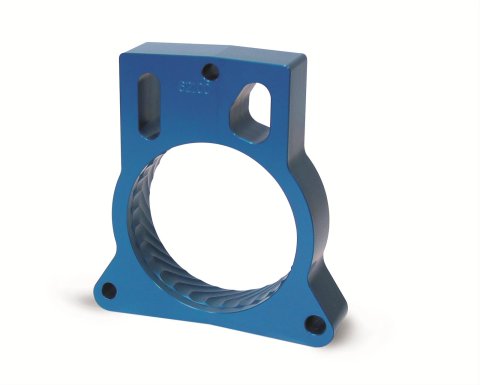 JET Powr-Flo Throttle Body Spacers 62100 Spacer, Powr-Flo, Aluminum, Blue Anodized, Chevy, GMC, Cadillac, Hummer, Pickup/SUV, Each