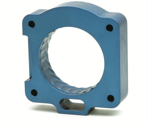 JET Powr-Flo Throttle Body Spacers 62131 Spacer, Powr-Flo, Aluminum, Blue Anodized, Ford, Pickup, 4.2L, Each