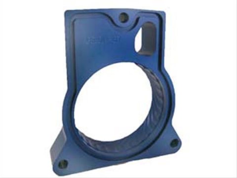 JET Powr-Flo Throttle Body Spacers 62106 Spacer, Powr-Flo, Aluminum, Blue Anodized, Chevy, GMC, Pickup, Each