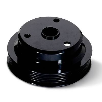 JET Underdrive Pulley Kits 90126 Crankshaft Pulley, Serpentine, Steel, Black, Chevy, GMC, Pickup, 2.2L, Each