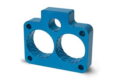 JET Powr-Flo Throttle Body Spacers 62123 Spacer, Powr-Flo, Aluminum, Blue Anodized, Ford, Pickup, Each