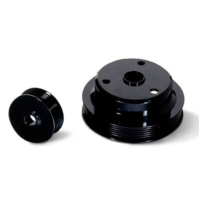 JET Underdrive Pulley Kits for 1993-1995 CORVETTE - 90141 Set, Serpentine, Steel, Black, Chevy, 5.7L, Set