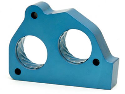 JET Powr-Flo Throttle Body Spacers 62158 Spacer, Aluminum, Blue Anodized, Chevy, GMC, Pickup, Each