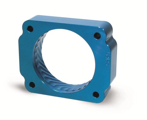 JET Powr-Flo Throttle Body Spacers 62125 Spacer, Powr-Flo, Aluminum, Blue Anodized, Ford, Pickup, SUV, Each