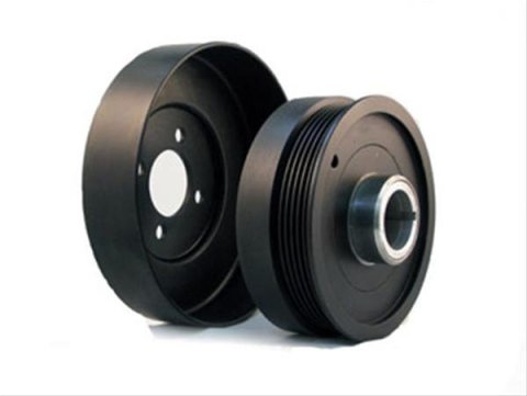JET Underdrive Pulley Kits 90174 Crankshaft Pulley, Underdrive, Serpentine, Performance Ratio, Steel, Black, Ford, 4.6L, 5.4L, Each