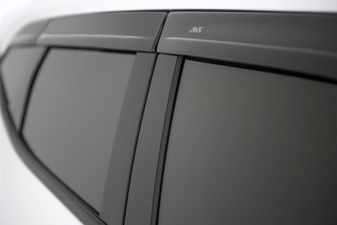 Auto Ventshade Low-Profile Ventvisors 896011 Side Window Visors, Ventvisors, Front and Rear, Acrylic, Smoke, Lincoln, Set of 6