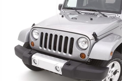 Auto Ventshade Aeroskin Deflectors 622156 Hood Protector, Deflector, ABS Thermoplastic, Chrome, Jeep, JL, Each