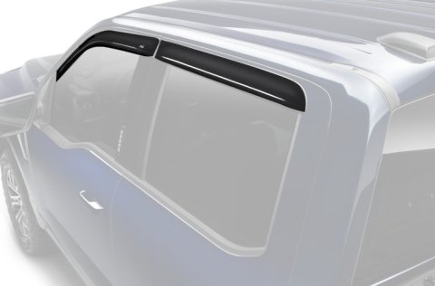 Auto Ventshade Low-Profile Ventvisors 894098 Side Window Visors, Ventvisors, Front and Rear, Acrylic, Smoke, Ford, Set of 4