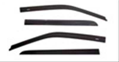 Auto Ventshade Low-Profile Ventvisors 774074 Side Window Visor, Low-Profile, Front and Rear, Matte Black, ABS Plastic, Adhesive Tape Installation, for Nissan, Set of 4