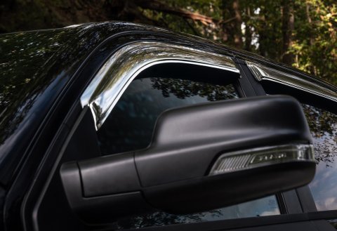 Auto Ventshade Chrome Ventvisors 684930 Side Window Visors, Ventvisors, Front and Rear, ABS Plastic, Chrome, Ford, Set of 4