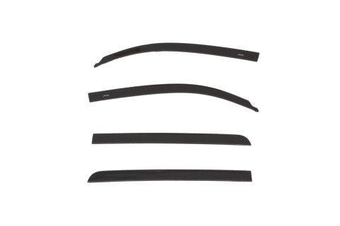 Auto Ventshade Low-Profile Deflectors 894012-202 Side Window Visor, Low-Profile, Front and Rear, Black, ABS Plastic, Adhesive Tape Installation, Toyota, Set of 4
