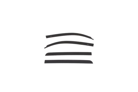 Auto Ventshade Low-Profile Deflectors 894012-218-B Side Window Visor, Low-Profile, Front and Rear, Midnight Black Metallic, ABS Plastic, Adhesive Tape Installation, Toyota, Set of 4