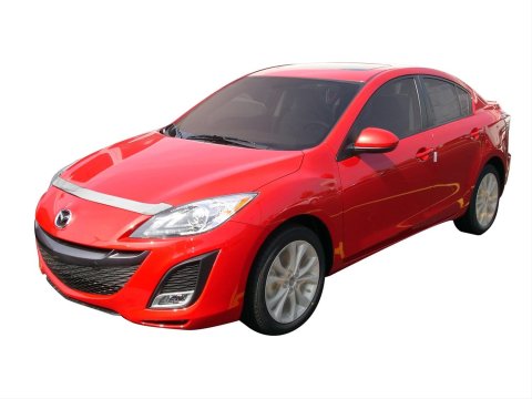 Auto Ventshade Aeroskin Deflectors 620012 Bug Guard, Aeroskin, Acrylic, Chrome, Mazda, Each