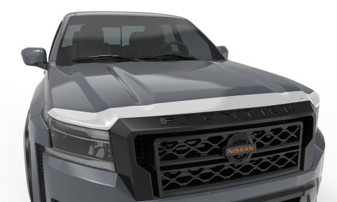 Auto Ventshade Aeroskin Deflectors 622195 Bug Guard, Deflector, ABS Plastic, Chrome, Nissan, Each
